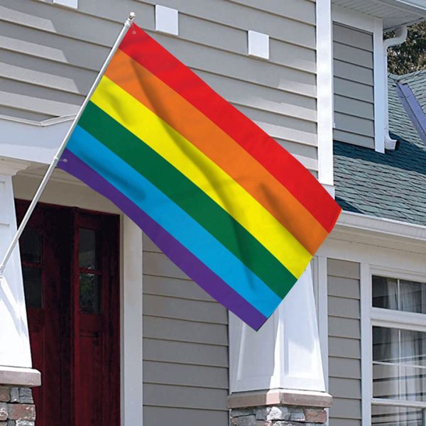 Lgbt Rainbow Gay Pride House Flag - Progress Pride Flag-image