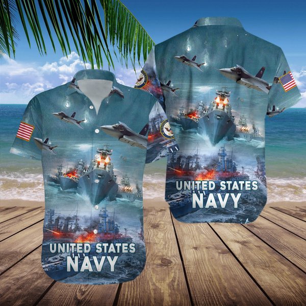 United States Navy Hawaiian Shirt-image