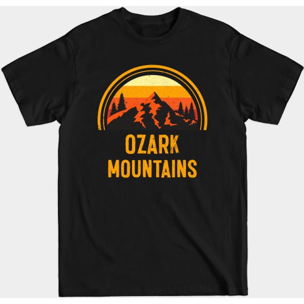 Vintage Hiking In The Ozark Mountains T-Shirt-image