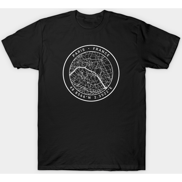 Paris Map - Paris - T-Shirt-image