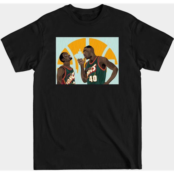 Payton &Amp; Kemp - Seattle Supersonics - T-Shirt-image