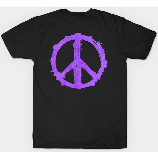 Peace Symbol - Purple - Peace Symbol - T-Shirt-image
