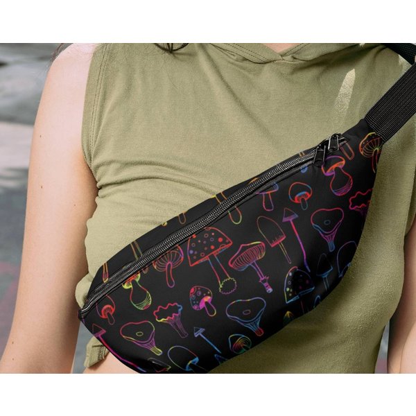 Neon Mushroom Fanny Pack
