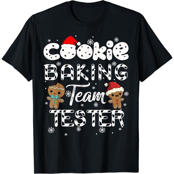 Cookie Baking Team Tester Gingerbread Christmas T-Shirt-image