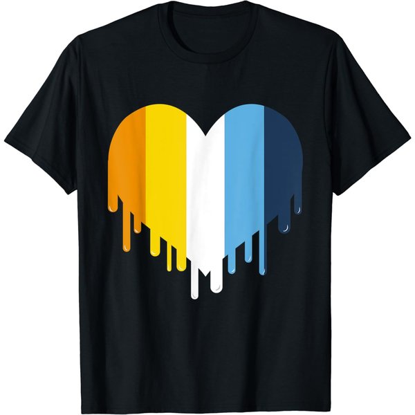Dripping Heart T-Shirt Dripping Heart Aroace Pride-image