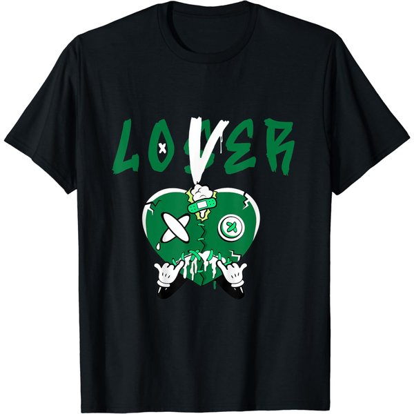 Dripping Heart T-Shirt Racer Green 5S Tee To Match Loser Lover Heart 5 Racer Green-image