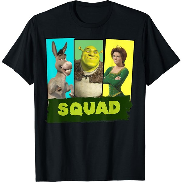 Shrek Squad Group Shot Panel Lineup Poster T-Shirt-image