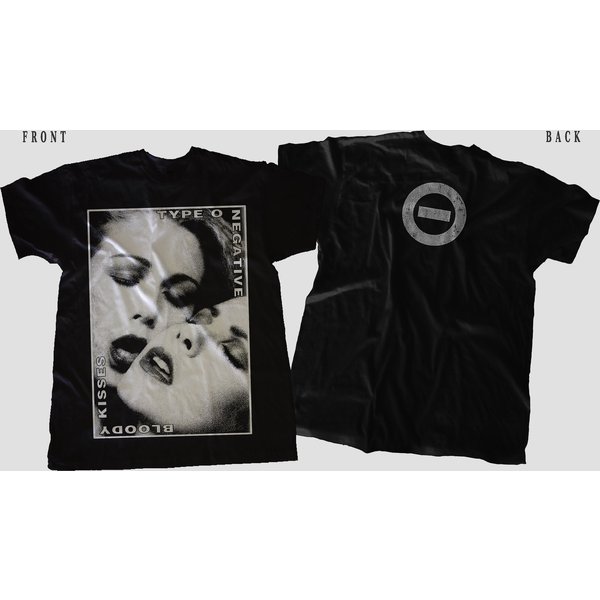 New Dtg Printed T-Shirt - Type O Negative- Bloody Kisses Tee-image