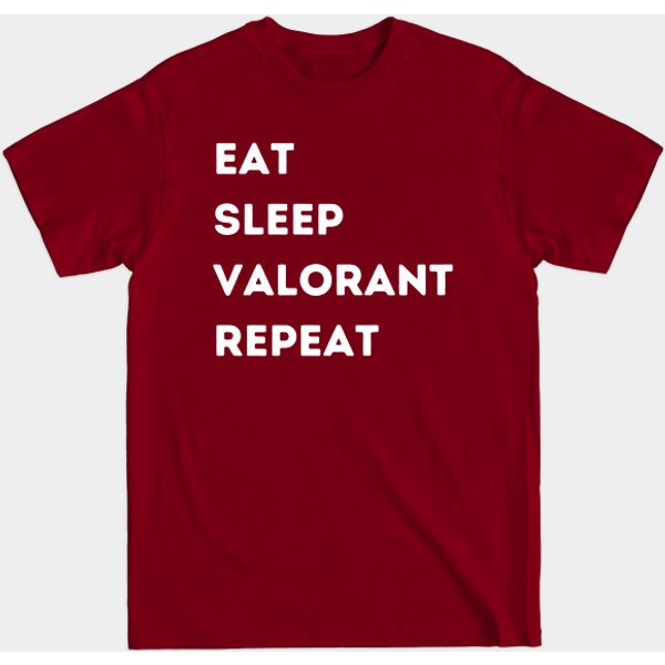 Eat Sleep Valorant Repeat - Valorant - T-Shirt-image