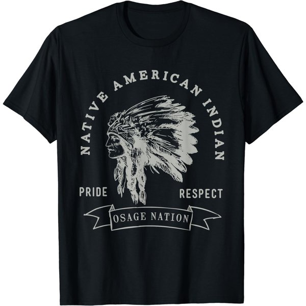 Osage Nation Native American Indian Pride Respect Design T-Shirt-image