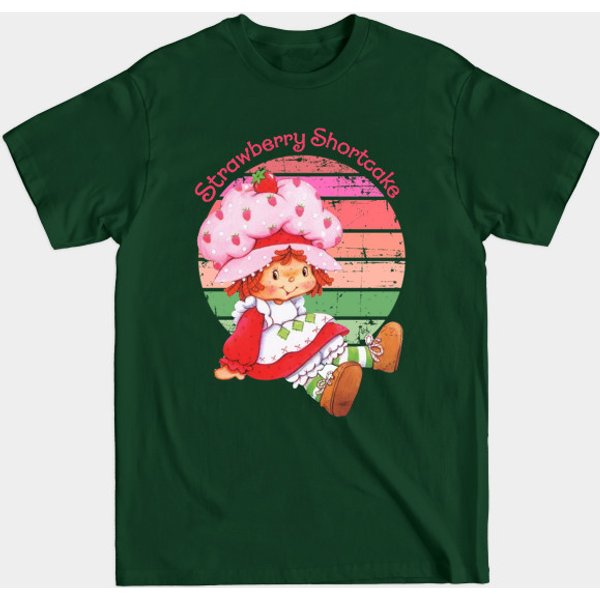 Vintage Cute Strawberry - Strawberry Shortcake - T-Shirt-image