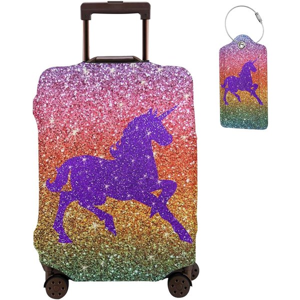 Unicorn Travel Suitcase Protector Elastic Protective Washable Leather Luggage Cover