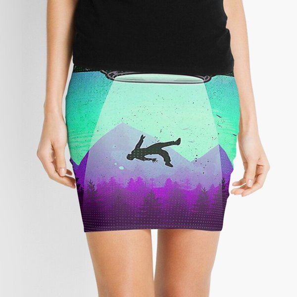 Ufo I Want To Believe Poster Mini Skirt-image