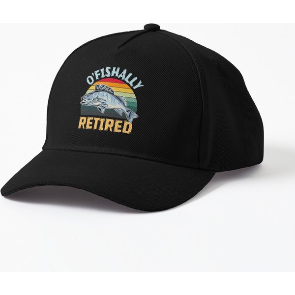 O'fishally Retired Fishing Retirement Baseball Cap-image