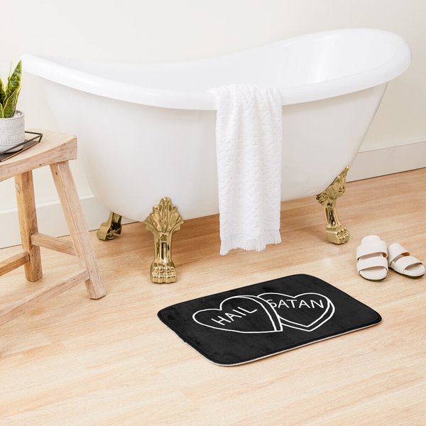 Hail Satan Candy Bath Mat-image
