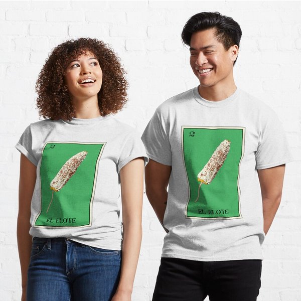 El Elote Loteria Design Classic T-Shirt-image