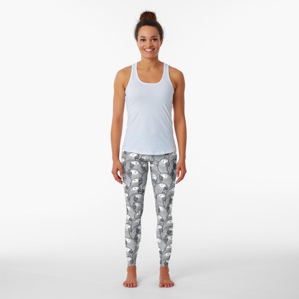 African Grey Parrots Leggings