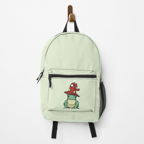 Cottagecore Mushroom Frog Backpack-image