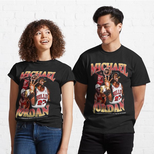 Vintage Michael Jordan The Goat T-Shirt-image