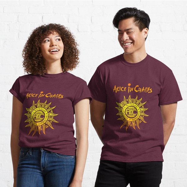 Yellow Sun In Chains " Alice " Classic T-Shirt-image