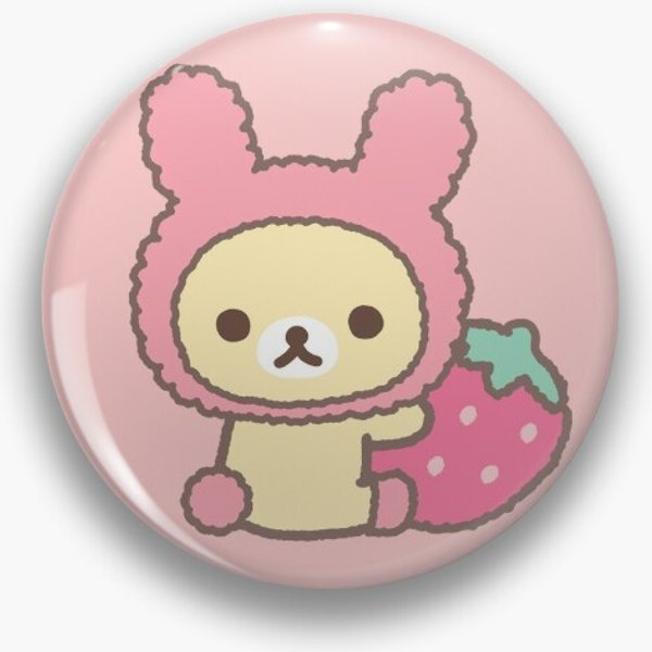 Rilakkuma Korilakkuma Strawberry Pin-image