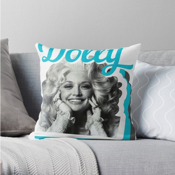 Dolly Parton Throw Pillow, Dolly Parton Pillow-image