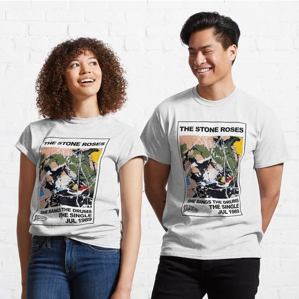 She Bangs The Drums Ian Brown The Stone Roses Uk Band T-Shirt-image