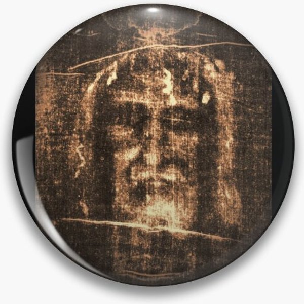 Jesus Shroud Of Turin Pin Button-image