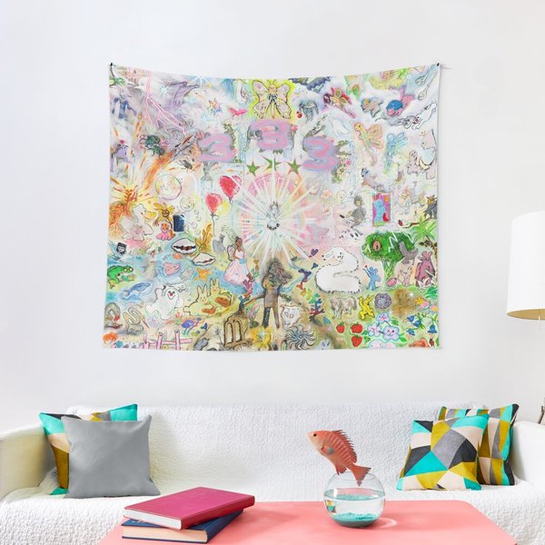 333 Bladee Album Cover Tapestry-image