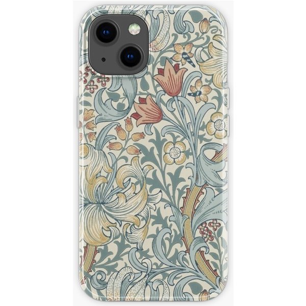 William Morris Golden Lily Slate Manilla Pattern Iphone Case