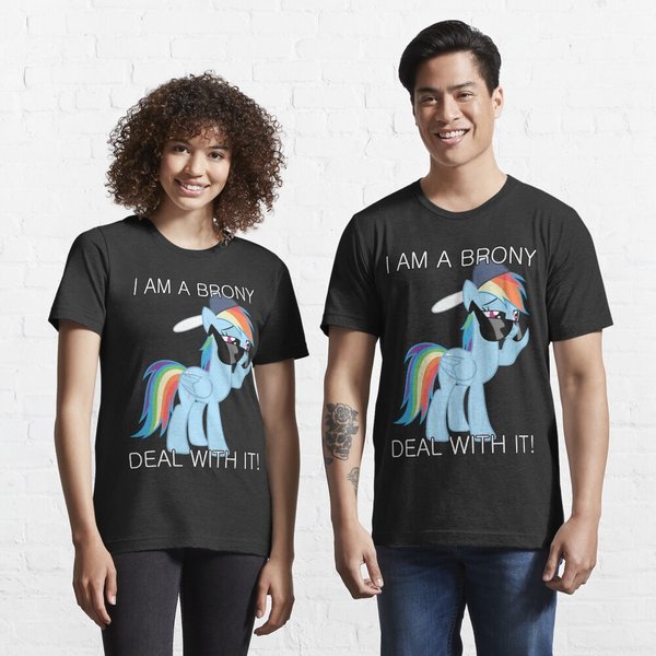 Rainbow Dash Brony Essential T-Shirt-image