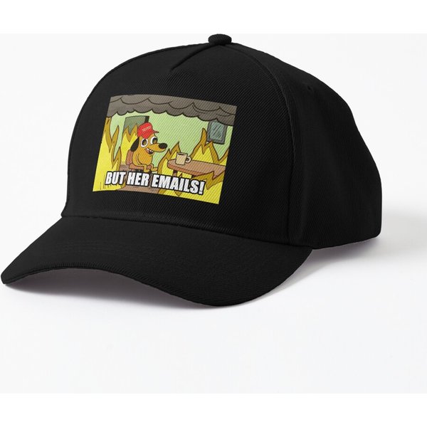 But Her Emails Funny Meme Gift Cap Baseball Cap-image