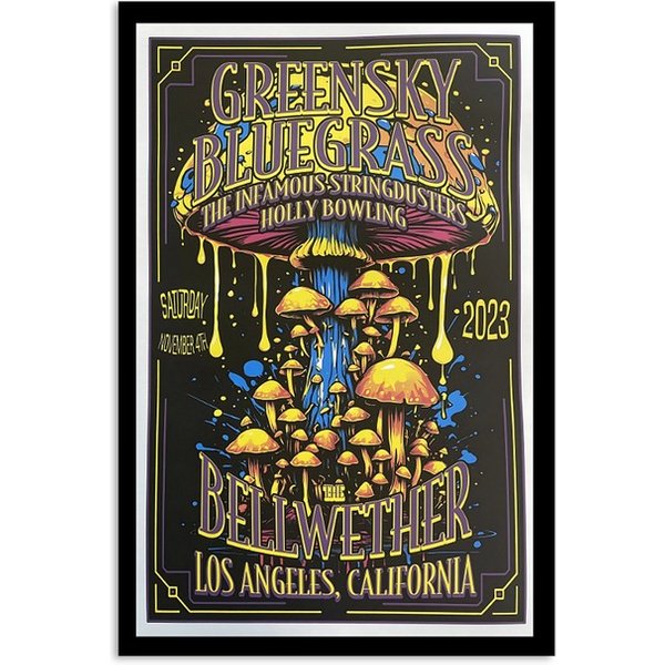 Greensky Bluegrass Nov 4, 2023 The Bellwether Los Angeles, Ca Show Poster-image