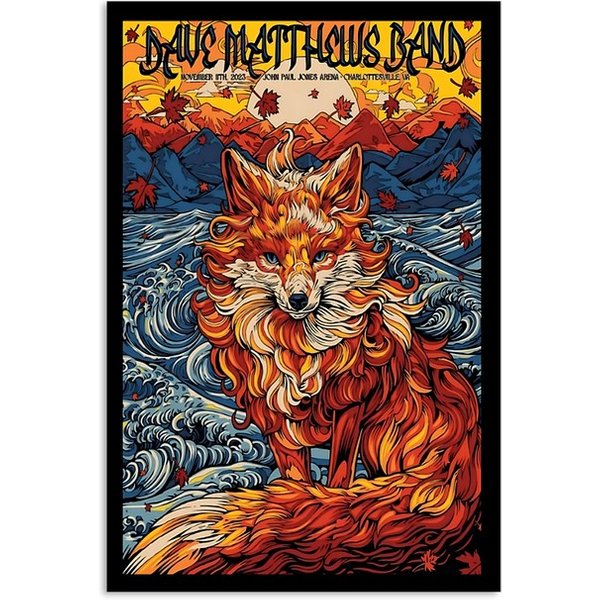 Dave Matthews Band Concert Shows Charlottesville Nov 11, 2023 Poster-image
