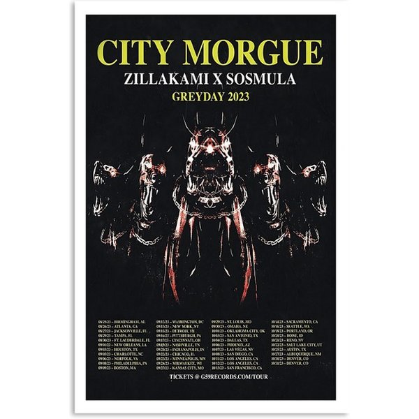 Limited City Morgue Zillakami X Sosmula Greyday 2023 Poster-image