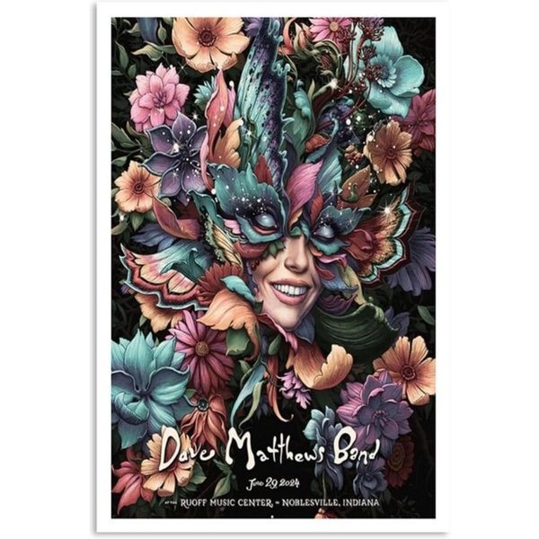 Dave Matthews Band June 29 2024 Ruoff Music Center Noblesville In Poster-image