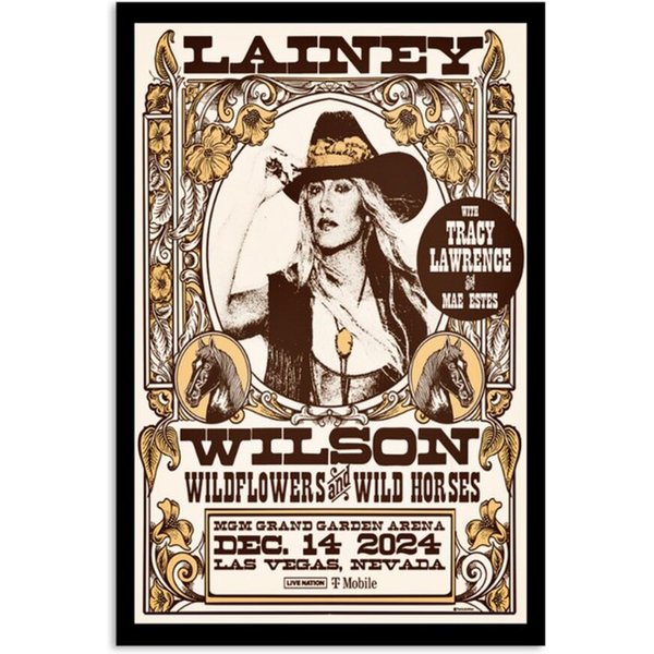 Lainey Wilson Dec 14 2024 Mgm Grand Garden Arena In Las Vegas Nv Poster-image