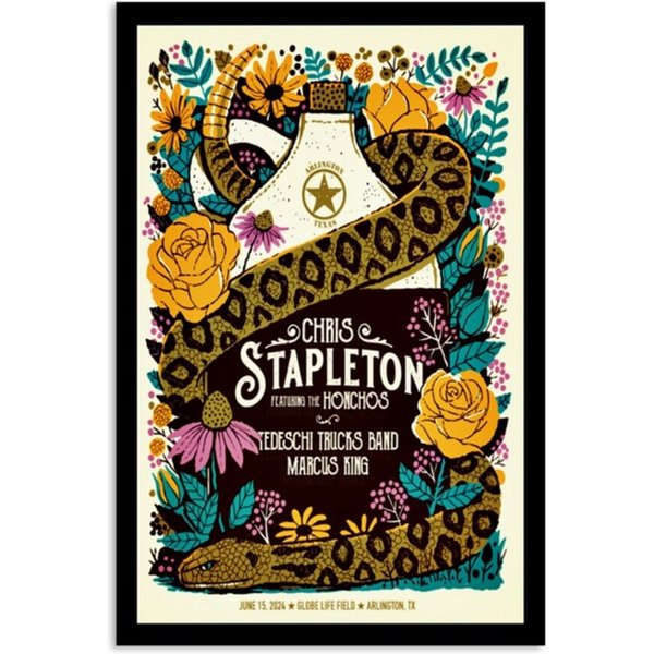 Chris Stapleton Jun 15 2024 Globe Life Field In Arlington Tx Poster-image