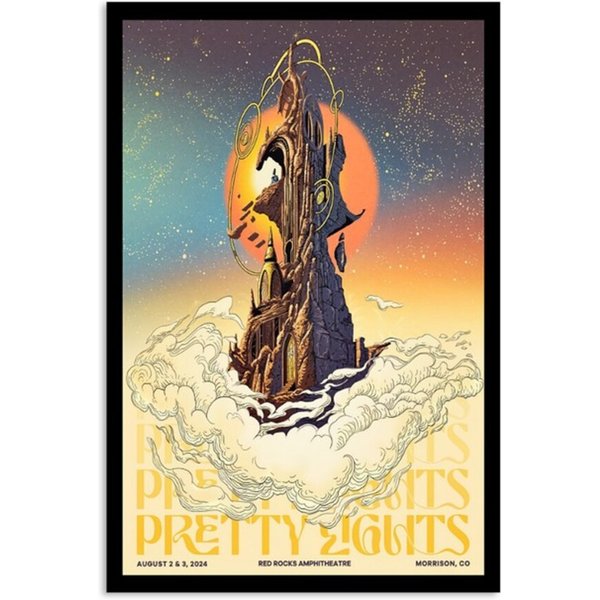 Pretty Lights Aug 2-3 2024 Red Rocks Morrison Co Poster Limited-image