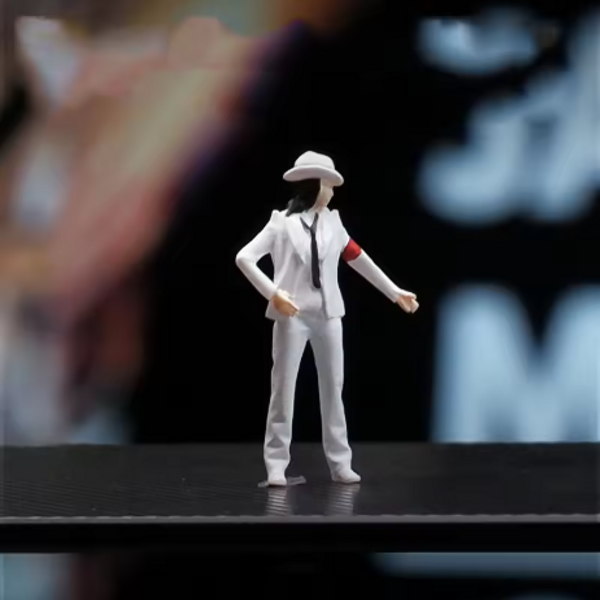 Resin Hand Painting 1:64 Michael Jackson Singer