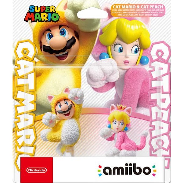 Amiibo Mario Felino y Peach Felina