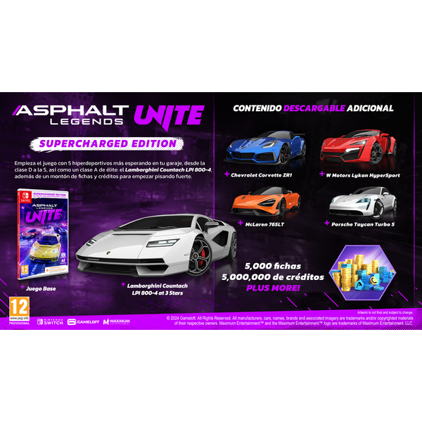 Asphalt Legends UNITE Supercharged Edition (Codigo en Caja)