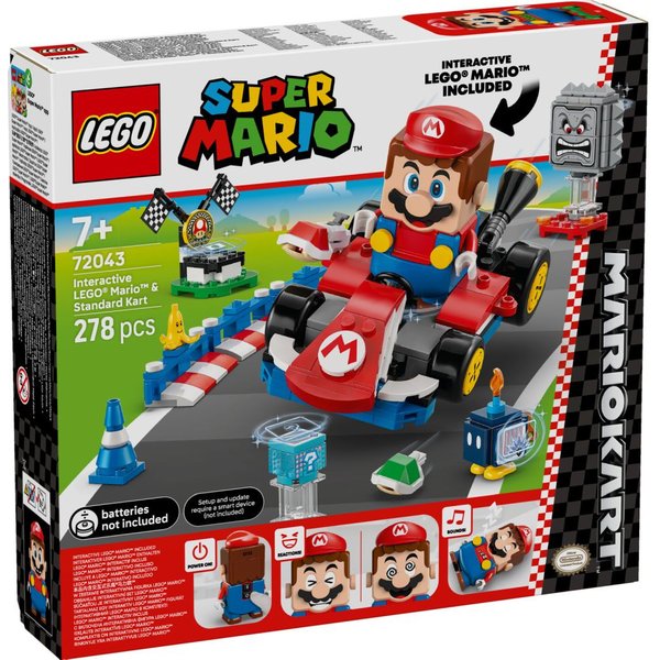 Lego Mario Kart Mario Interactivo y Kart Estandar