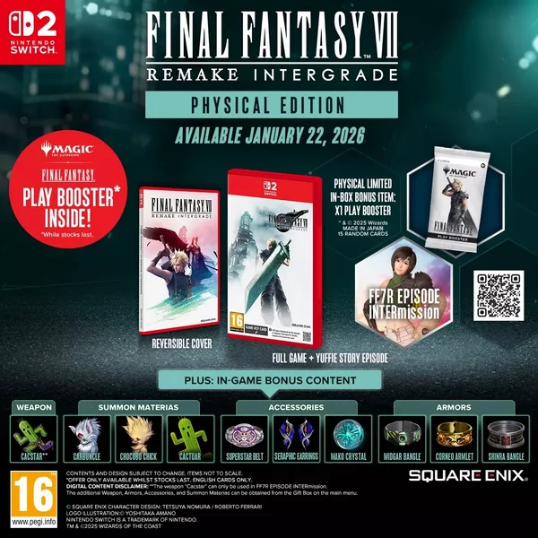 Final Fantasy VII Remake Intergrade + Sobre Magic The Gathering Final Fantasy (Importacion UK)