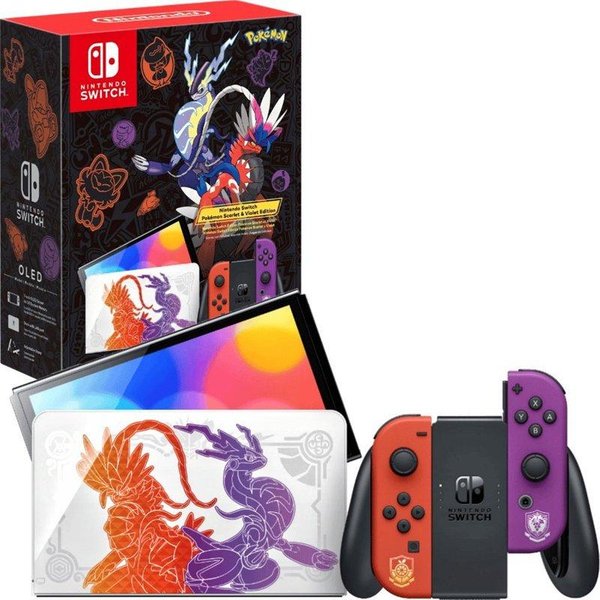 Consola Nintendo Switch Oled Edición Limitada Pokemon Escarlata y Purpura (Importacion)