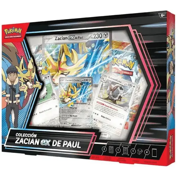 Pokemon TCG Escarlata y Purpura Zacian Ex de Paul