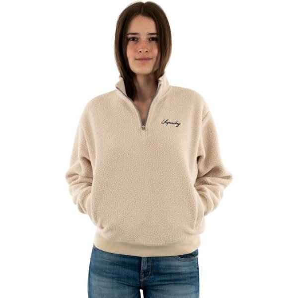 Fleece 1/4 ReißVerschluss Damen Superdry Country Club Borg-image