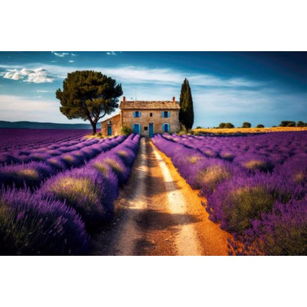 Puzzle De 1000 PièCes Alipson Puzzle Maison Champs Lavande-image