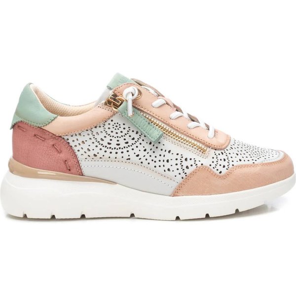 Damen Sneakers Mit Seitlichem ReißVerschluss Und SchnüRsenkeln Aus Leder Carmela-image