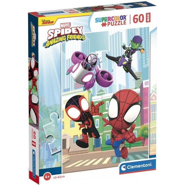 Puzzle De 60 PièCes Clementoni Marvel Spidey And His Amazing Friends Maxi-image